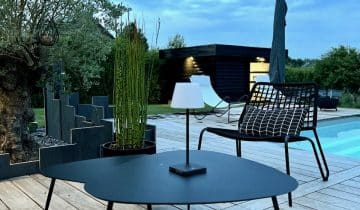 Terrasse bois comme espace de travail à la rentrée