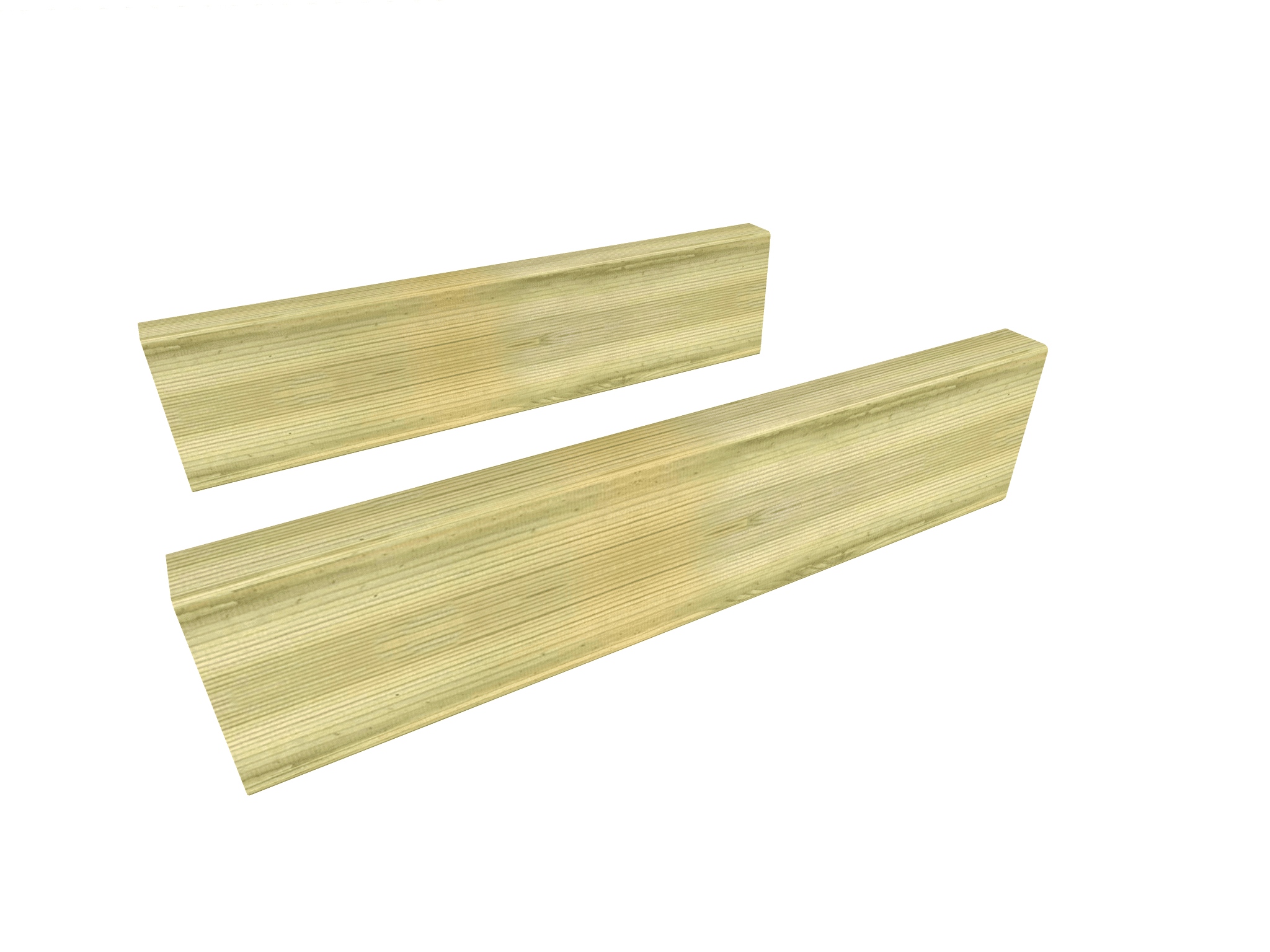 Lames de terrasse en pin sylvestre autoclave classe 3 avec finition rainurée