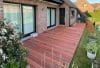 terrasse en bois, Padouk, jardin, terrasse en bois propre, détente