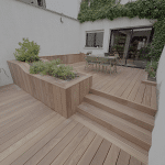 Terrasse bois - réalisation client 1 - installation chez nos clients
