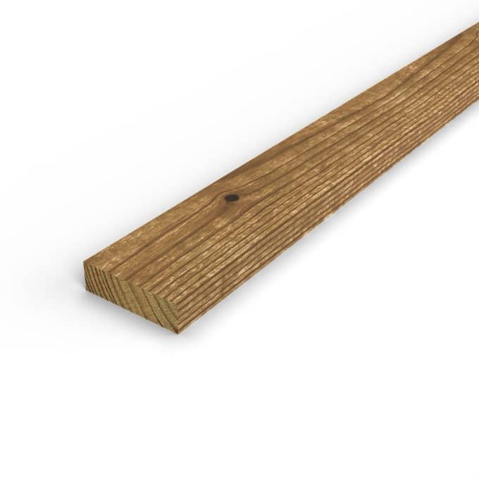 Latte bois 20x70 brune en pin autoclave, pour jardinière et coffre : pièce seule