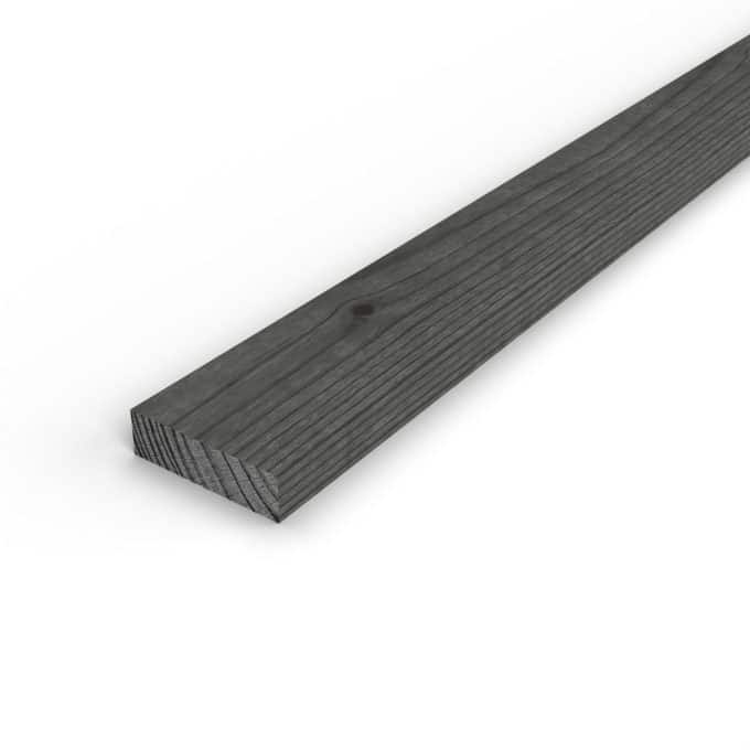 Latte bois 20x70 noire en pin traité par trempage, pour claustra : pièce seule