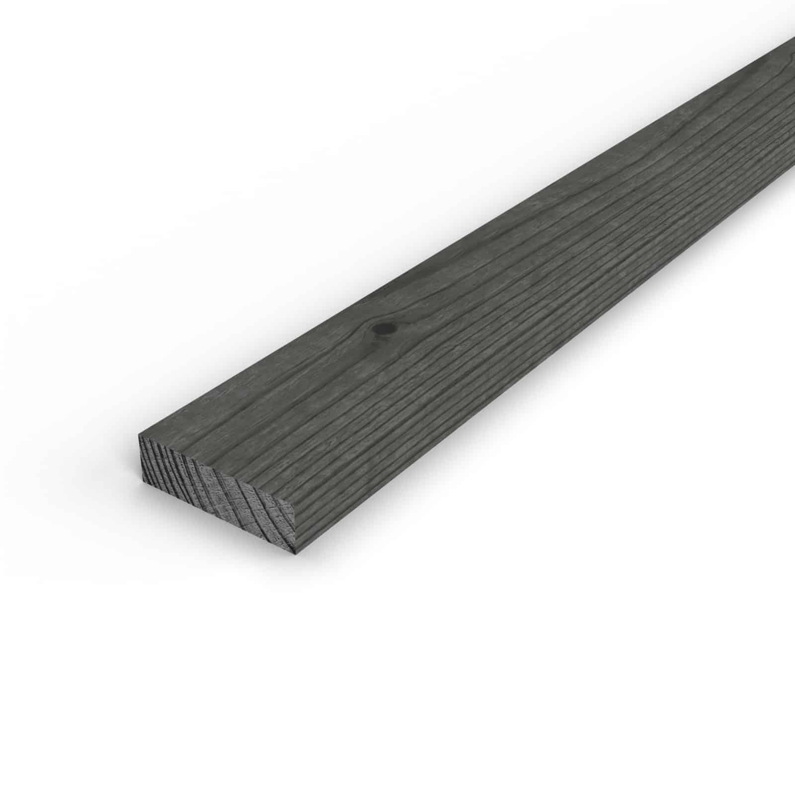 Latte bois 20x70 noire en pin traité par trempage, pour claustra : pièce seule