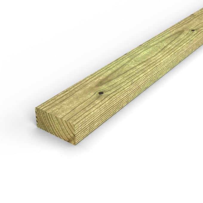 Chevron d'ossature 45x95 en pin autoclave vert pour aménager la terrasse : pièce seule